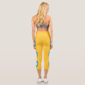 Kalmykia Flag Capri Leggings (Rückseite)