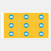 Kalmykia Flag Etiketten (Blatt)