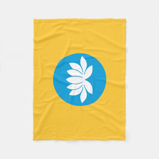 Kalmykia Flag Fleecedecke (Vorderseite)