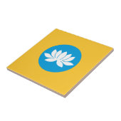 Kalmykia Flag Fliese (Seite)