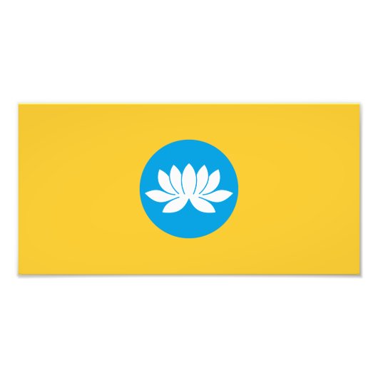 Kalmykia Flag Fotodruck (Vorne)
