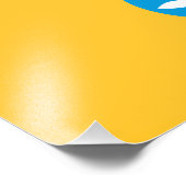 Kalmykia Flag Fotodruck (Ecke)