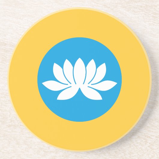 Kalmykia Flag Getränkeuntersetzer (Vorne)