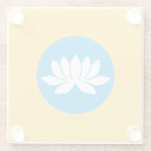 Kalmykia Flag Glasuntersetzer (Rückseite)