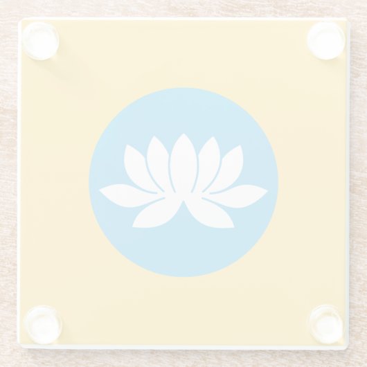 Kalmykia Flag Glasuntersetzer (Rückseite)