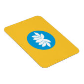 Kalmykia Flag Magnet (Rechte Seite)