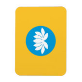 Kalmykia Flag Magnet (Vertikal)