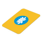 Kalmykia Flag Magnet (Linke Seite)