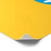 Kalmykia Flag Poster (Ecke)