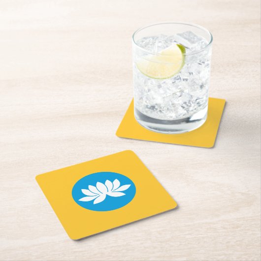 Kalmykia Flag Rechteckiger Pappuntersetzer (Vor Ort)