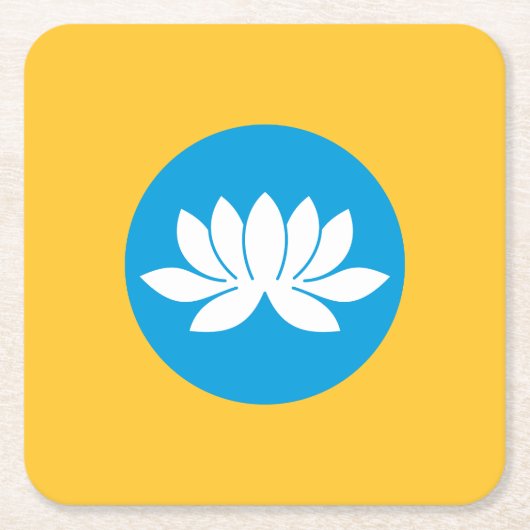 Kalmykia Flag Rechteckiger Pappuntersetzer (Vorderseite)