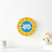 Kalmykia Flag Runde Wanduhr (Zuhause)