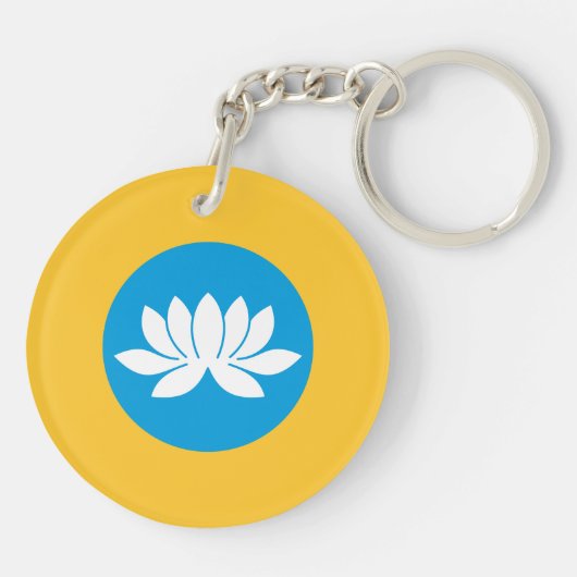 Kalmykia Flag Schlüsselanhänger (Rückseite)