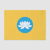Kalmykia Flag Seidenpapier (Vorderseite)