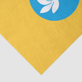 Kalmykia Flag Seidenpapier (Ausschnitt)