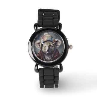 Kaloala mit niedlichem Hut, gepolomisierbar Armbanduhr