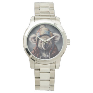 Kaloala mit niedlichem Hut, gepolomisierbar Armbanduhr