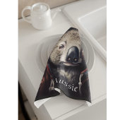 Kaloala mit niedlichem Hut, gepolomisierbar Geschirrtuch