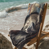 Kaloala mit niedlichem Hut, gepolomisierbar Strandtuch