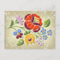 Kalocsa Stickerei - Ungarische Volkskunst