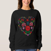 Kalocsa Stickerei Weibliches Sweatshirt