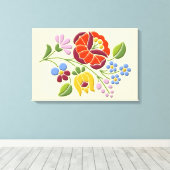 Kalocsa - Ungarische Kunst-Leinwand Leinwanddruck (Insitu (Holzboden))