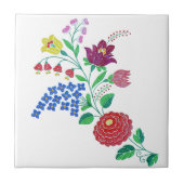 Kalocsai Blume Stem Fliese (Vorderseite)