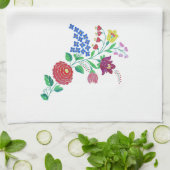 Kalocsai Blume Stem Geschirrtuch (Gefaltet)