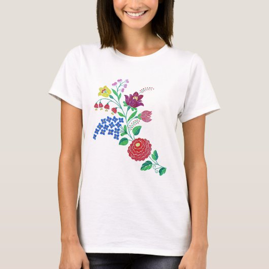Kalocsai Blume Stem T-Shirt (Vorderseite)