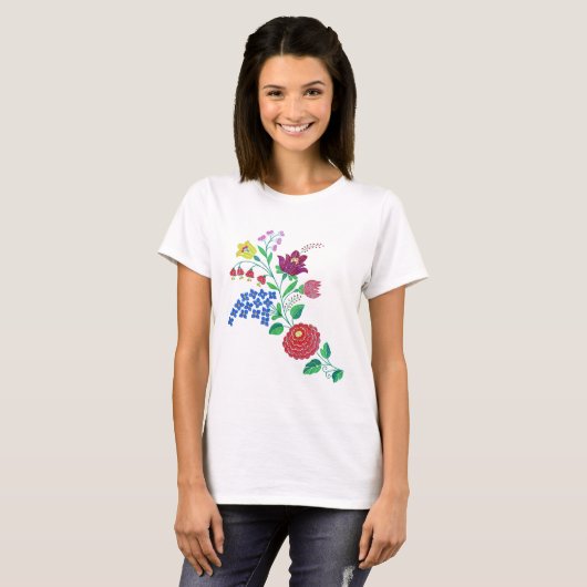 Kalocsai Blume Stem T-Shirt (Vorne ganz)
