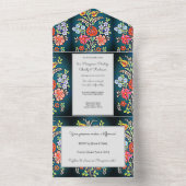 Kalocsai Floral All In One Einladung (Innen)