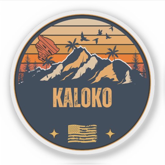Kaloko, Hawaii Aufkleber (Vorderseite)