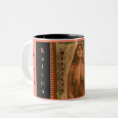 Kaloma 1914 - Virginia Pearson Two-Tone-Kaffee-Tas Zweifarbige Tasse (Vorderseite Links)