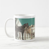 Kalona Amish Pferde Kaffeetasse (Links)