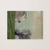 Kalona Iowa Felder und Scheune mit Baum Puzzle (Horizontal)