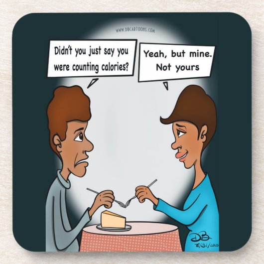 Kalorien Flat Beverage Coasters Getränkeuntersetzer (Vorderseite)