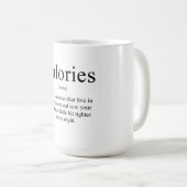 Kalorien!!!! Kaffeetasse (VorderseiteRechts)