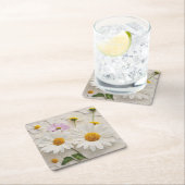 Kalorien und Kosmos auf Papier, in Schwierigkeiten Rechteckiger Pappuntersetzer (Vor Ort)