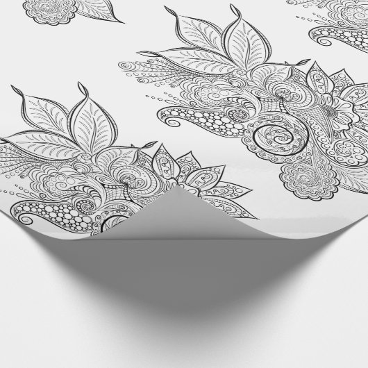 Kalorienzeitpapier Geschenkpapier (Ecke)