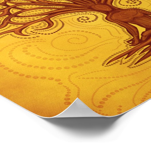 Kalpavriksha - Wunschbaum Poster (Ecke)