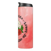 Kalt draußen, wie mein Herz Thermosbecher (Nach rechts gedreht)