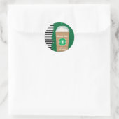 Kalt Kaffee Frap Geburtstagsfeier Gefallen Aufkleb Runder Aufkleber (Tasche)
