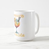 Kalt serviertes Glück-Cocktail-Design Kaffeetasse (VorderseiteRechts)