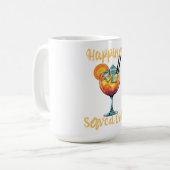 Kalt serviertes Glück-Cocktail-Design Kaffeetasse (Vorderseite Links)