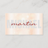 kalt und kursiv | Hintergrund Visitenkarte (Vorderseite)