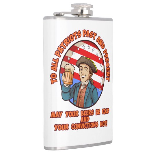 Kaltbier am 4. Juli Flachmann (Rechts)