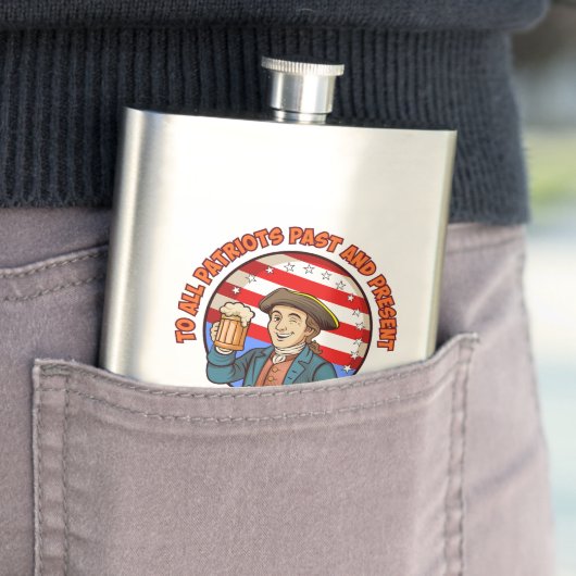 Kaltbier am 4. Juli Flachmann (Beispiel)