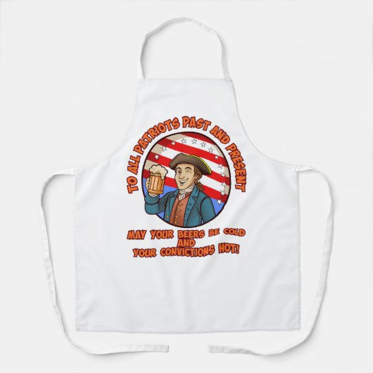 Kaltbier am 4. Juli Schürze (Vorderseite)