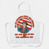 Kaltbier am 4. Juli Schürze (Vorderseite)