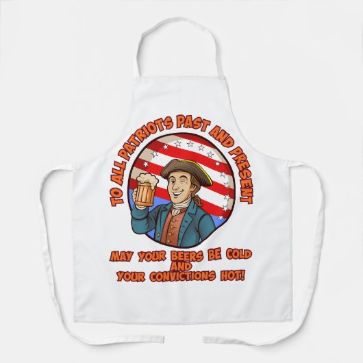 Kaltbier am 4. Juli Schürze (Vorderseite)